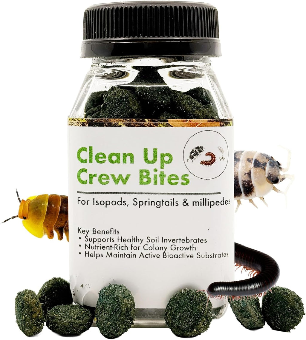 CTWPets Clean Up Crew Bites, Isopod Food & Springtail Food, 2.5 oz