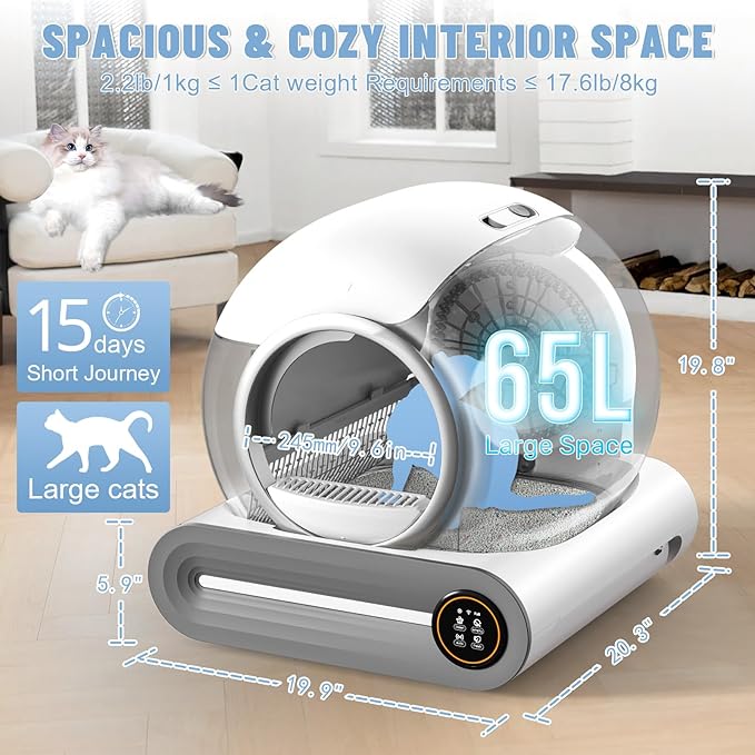 SUW Self Cleaning Litter Box, Automatic Cat Litter Box - Image 2