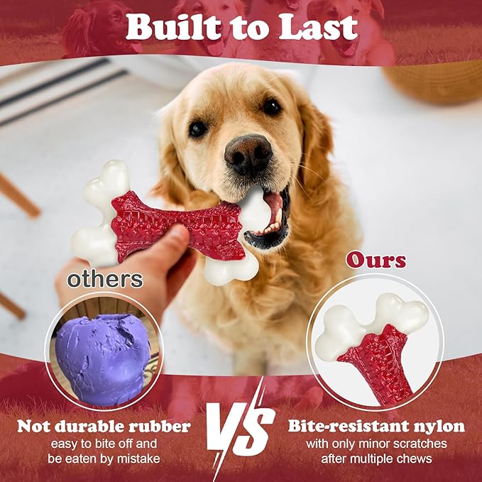 Tough Dog Toys, Dog Toys for Aggressive Chewers Large Breed, Aggressive Chew - Image 2