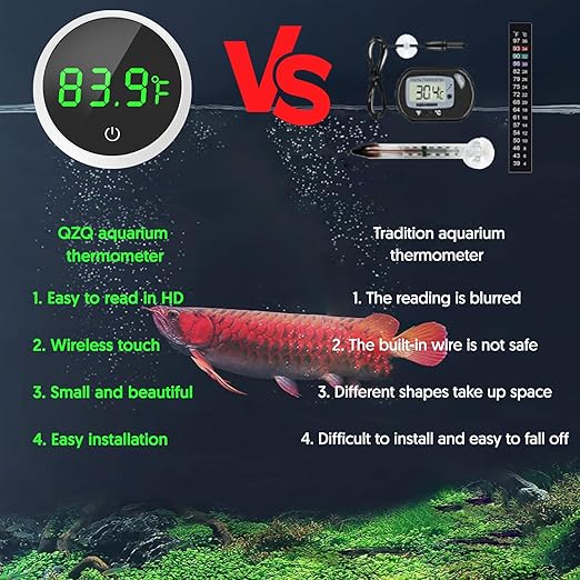 QZQ Fish Tank Thermometer Aquarium Thermometer Wireless Touch Stick Digital - Image 5