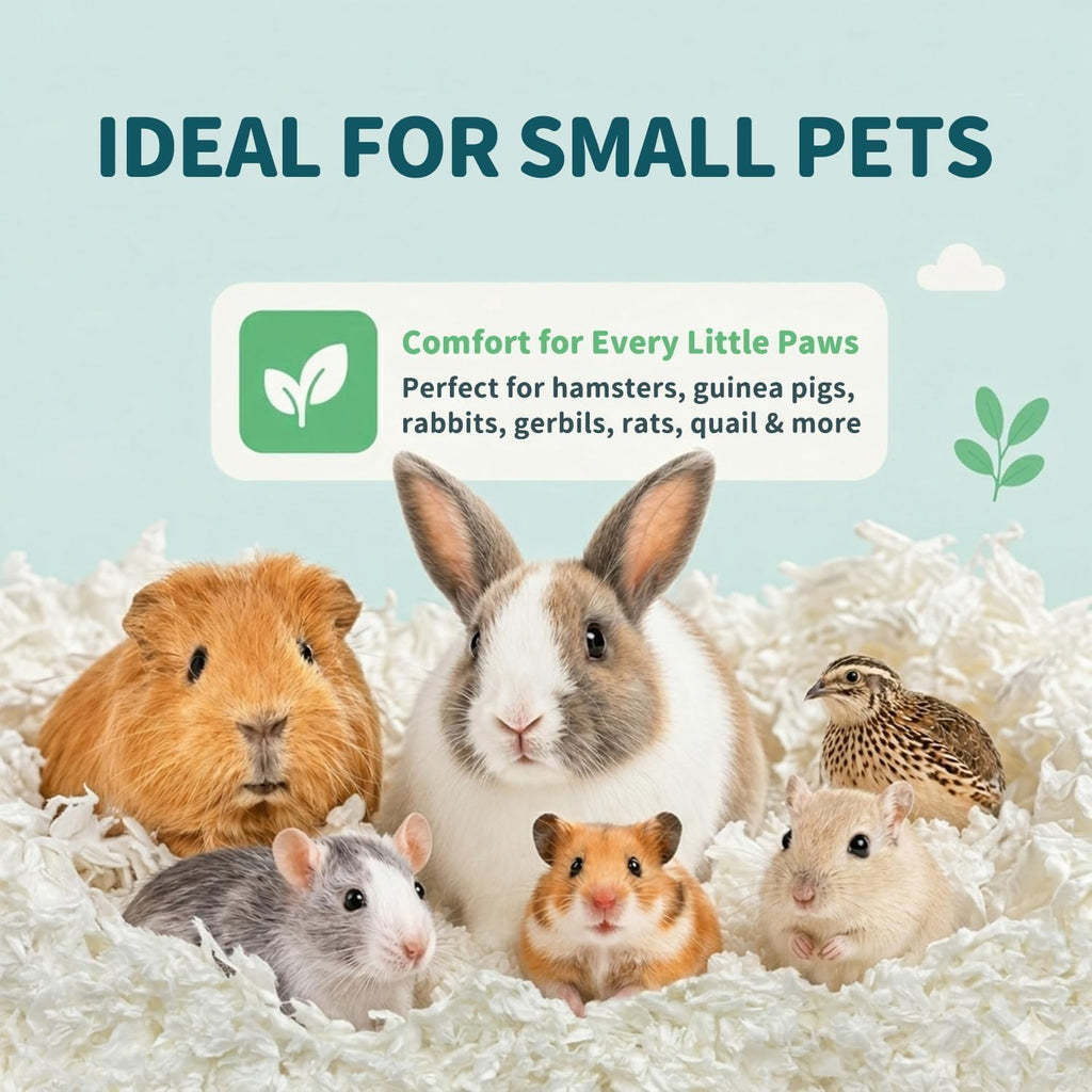Hamster Bedding 90L, 99% Dust-Free, Soft, Odor Control, Purple