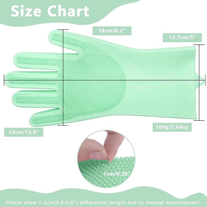 Pet Grooming Gloves—Heat Resistant Dog Washing Gloves - Image 2