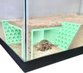 Hermit Crab Underground Tunnel Cave Corner | Hermit Crab Climbing Tank Decor Hide Hideout | Enrichment Habitat Hideaway Decoration Accessories Supplies Toys Ornaments (Seafoam Green)