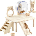 Large Hamster Platform,Hamster Wheel，Hamster cage Accessories Set