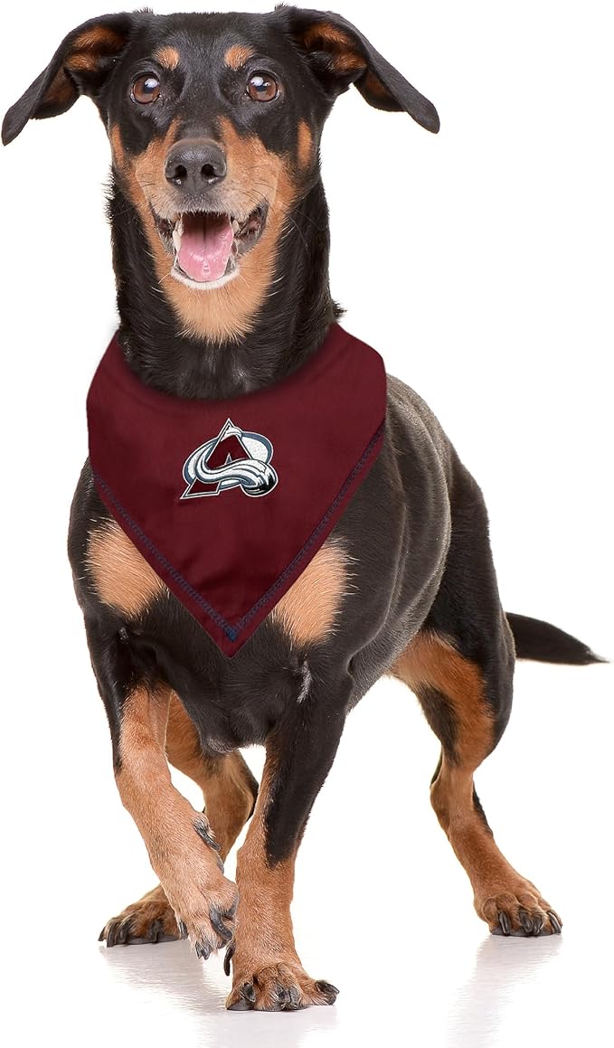 Pets First NHL Colorado Avalanche TIE Bandana, Size Small/Medium. Dog Bandana - Image 3