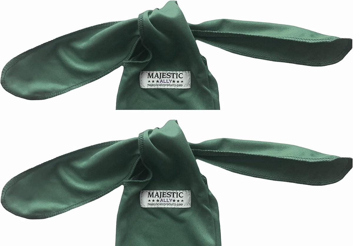 Majestic Ally Lycra Tail Bag for Horses - to Keep The Tail Clean and Protected - Set of 2 (Hunter Green)