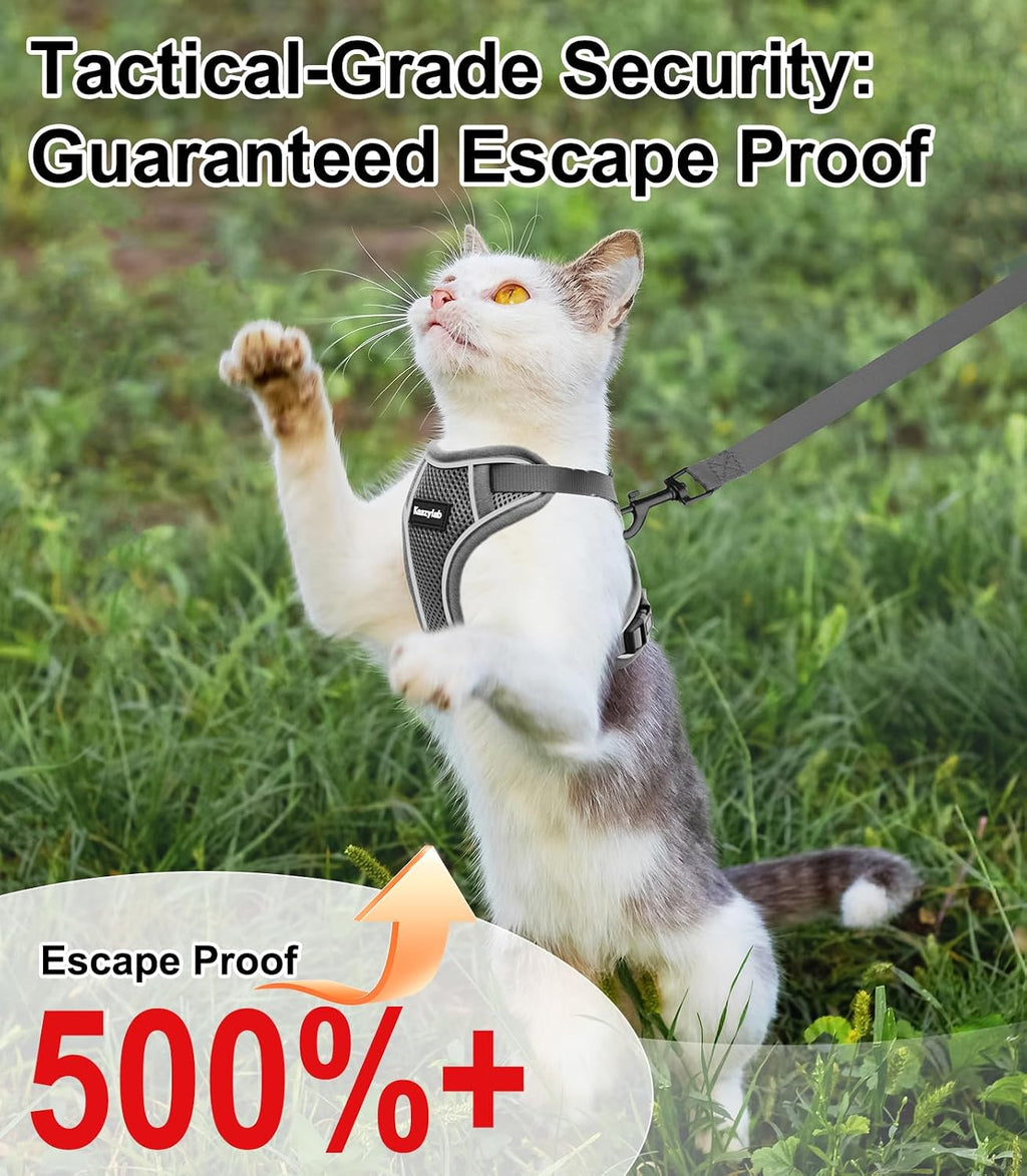 Cat Harness and Leash for Walking Escape Proof Soft Adjustable Cat Leash