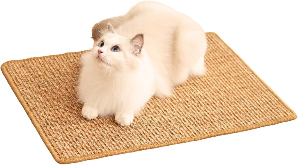 2 Pack Cat Scratch Pad, Sisal Scratcher Mat Rug, 23.6x15.7in