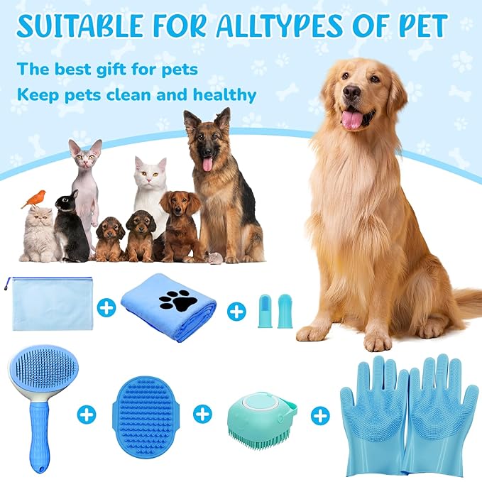 Dog Grooming Kit for Shedding – 8-Piece Pet Grooming Supplies - Image 7