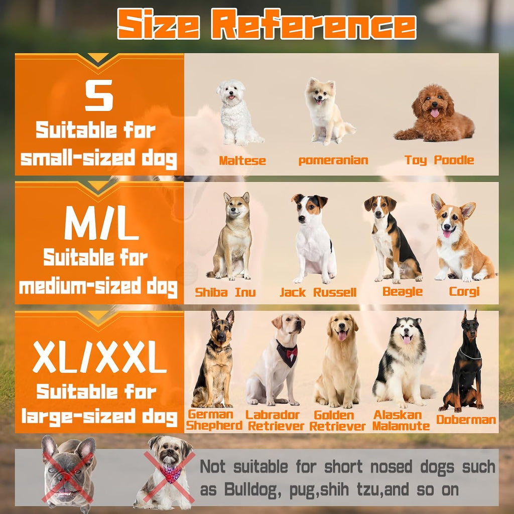 Dog Muzzle, Soft No Barking Mesh Muzzles for Medium Sized Dogs Anti Chewing, Breathable No Bite Muzzle for Mini Dachshund Jack Russell, etc, Suit for Grooming Vet Visits Allows Panting Drinking