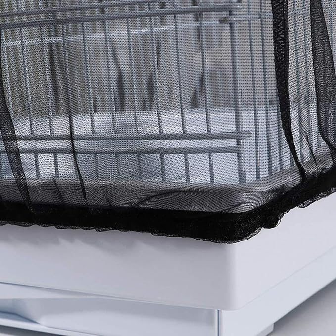 ISMARTEN Bird Cage Seed Catcher, Airy Gauze Bird Cage Cover Seeds Guard - Image 5