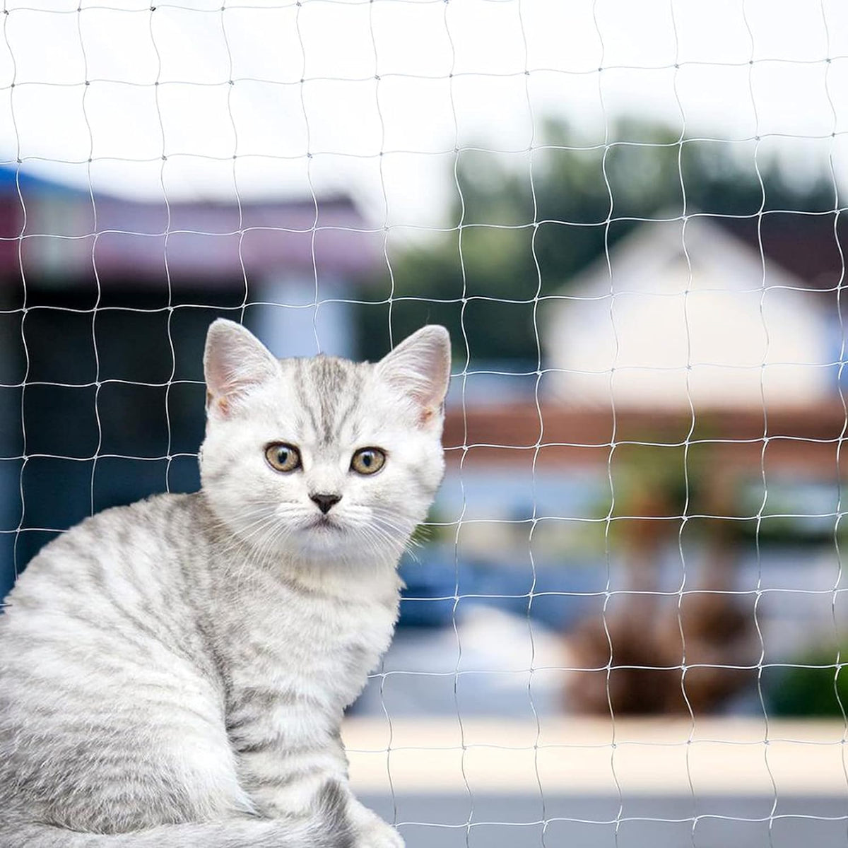Cat Balcony Net Cat Anti-Fall Fence Net Dog Fence Nets Transparent Nylon Pet Mesh Fence Anti-Fall Netting for Balcony Window Stairs Netting for Balcony Window Stairs（1020ft, 10 * 20ft