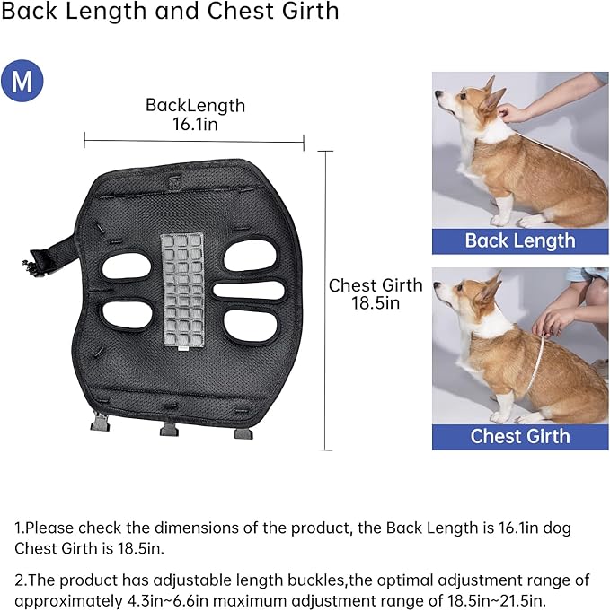 Dog Lift Harness for Small Dogs, Dog Backpack Carrier, Adjustable Padded - Image 6