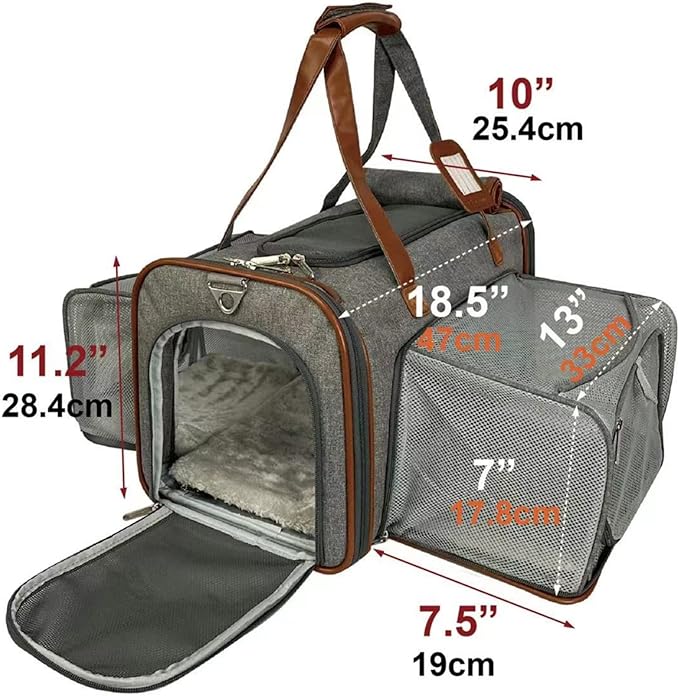 Mr. Peanut's Gold Series Double Expandable Pet Carrier - Image 3