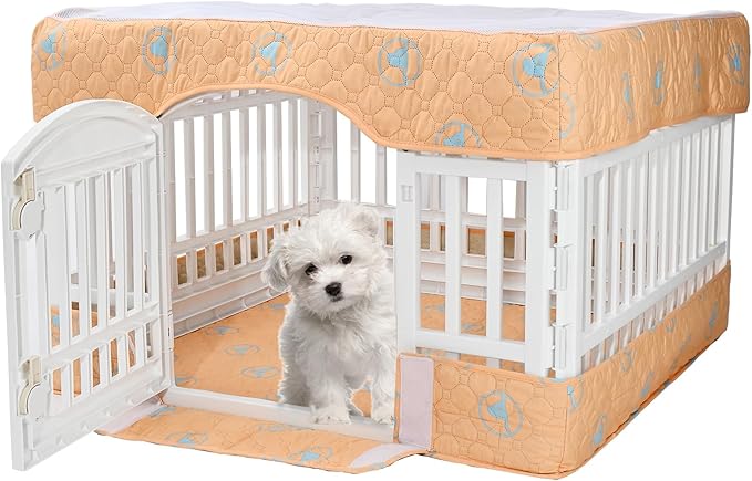 PJYuCien Dog Playpen Bottom Pad and Cover Fits by PJYuGienPetGarden