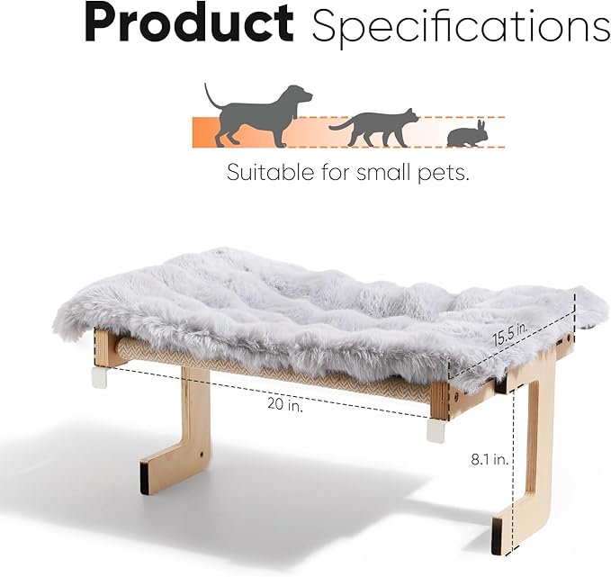 FUKUMARU Cat Window Perch, Transformable Cat Hammock - Image 6