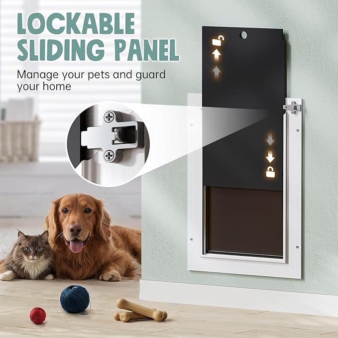 3-Flap Insulated Aluminum Dog Door - Image 5