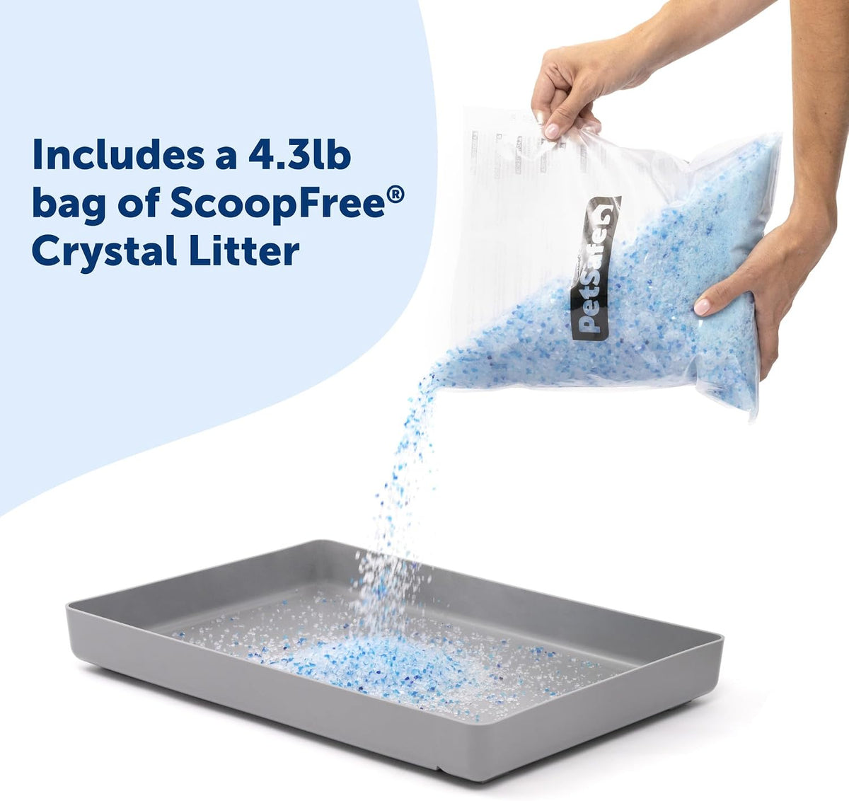 PetSafe ScoopFree Reusable Tray, Crystal Cat Litter, Fresh Scent