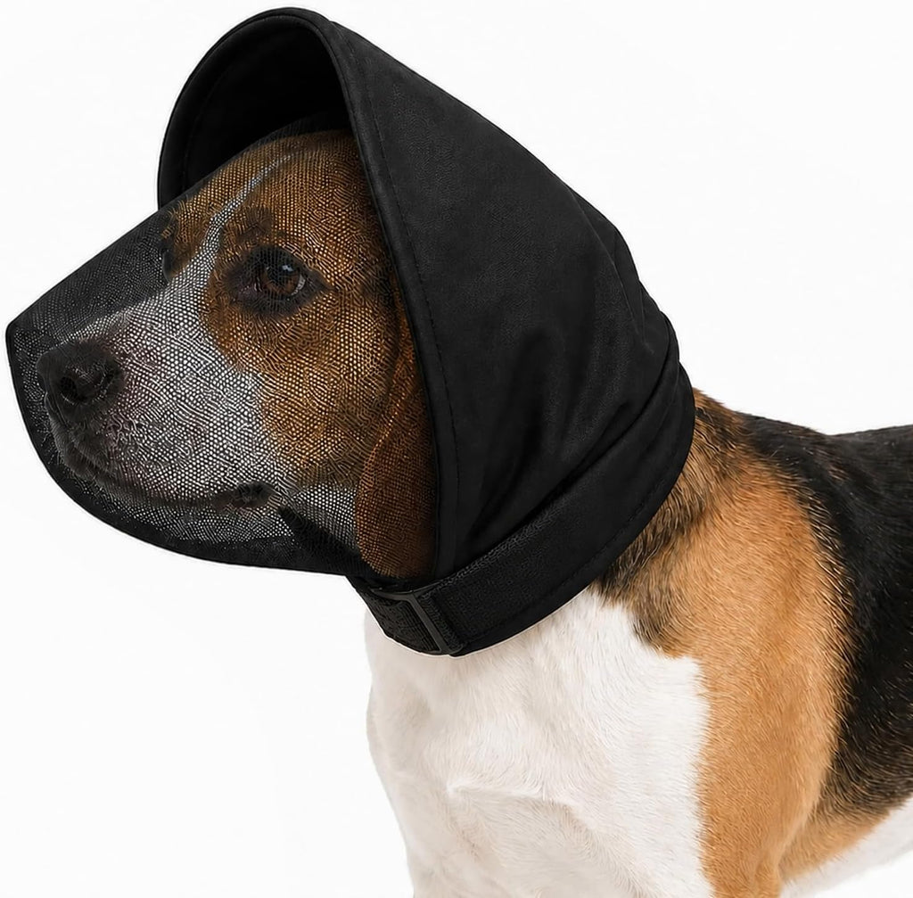 Soft Dog Muzzle,Breathable Basket Muzzle for Dogs,Comfortable Dog Muzzle for Small Medium Large Dogs,No Skin Abrasion，Prevent Accidental Ingestion and Foreign Object Intrusion (Black, XL)