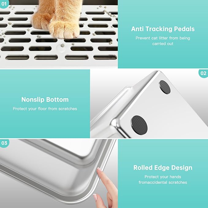 Stainless Steel Cat Litter Box - Image 7