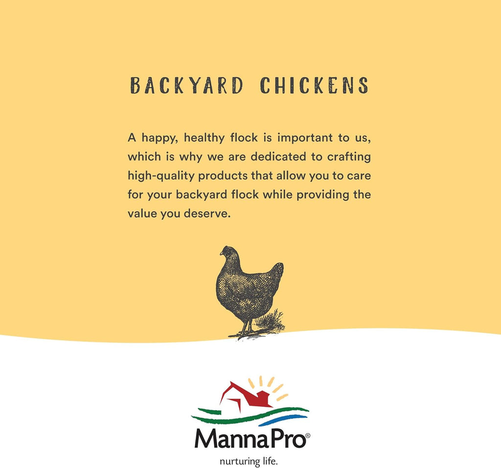 Manna Pro All Flock Crumbles with Probiotics, Chicken & Duck Food, 8 lb Bag
