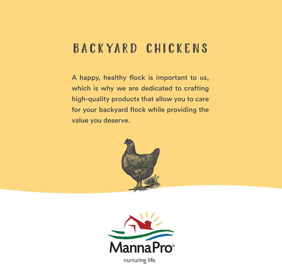 Manna Pro All Flock Crumbles with Probiotics, Chicken & Duck Food, 8 lb Bag
