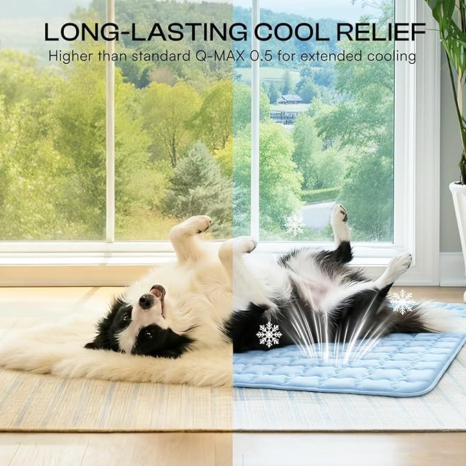 Luciphia Premium Dog Cooling Mat Non-Slip Q-MAX>0.5 Self-Cooling Pad - Image 3