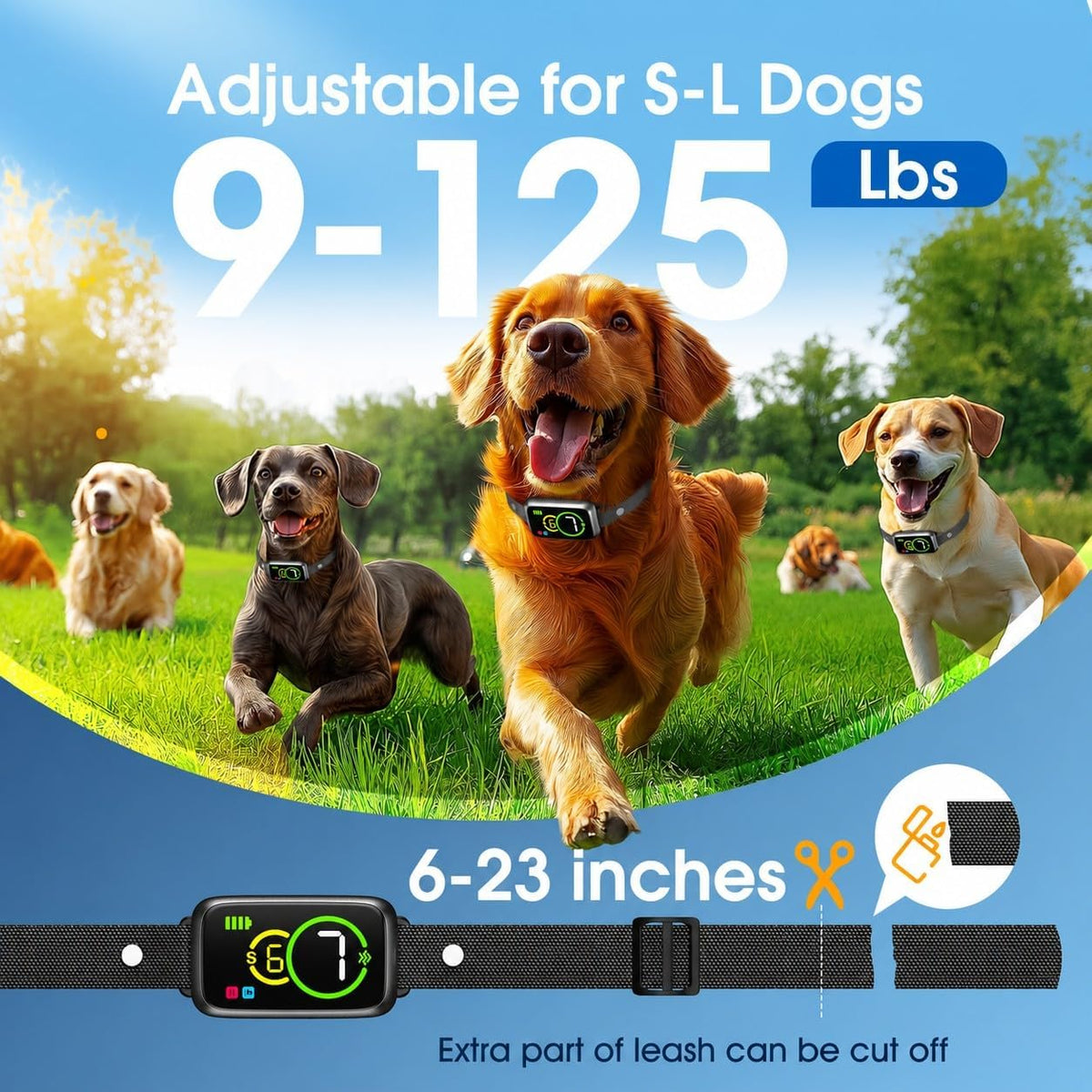 Dog Bark Collar, Smart Anti Barking Device for Dogs with Fast Bark Recognition, Beep & Vibration Barking Collar | Help Turn Barking Chaos into Quiet Comfort for Small Medium Large Dogs