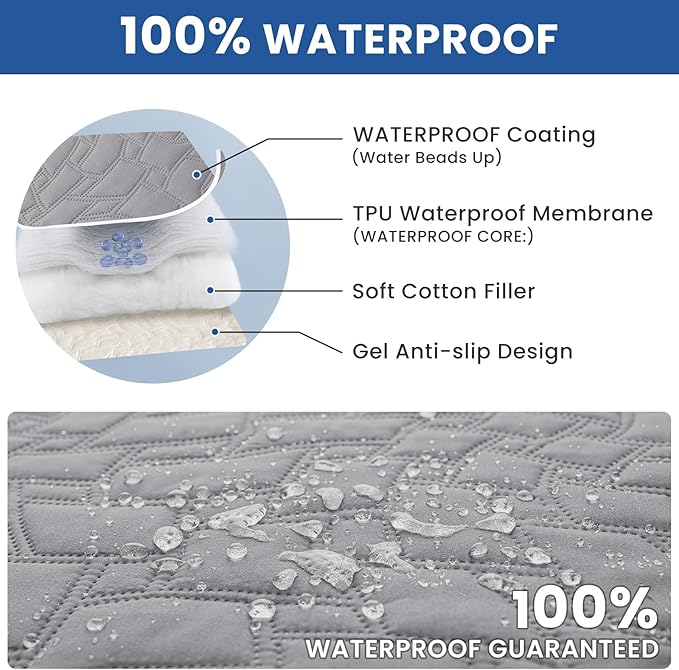 Waterproof Dog Bed Cover, Non-Slip Dog Blanket - Image 2