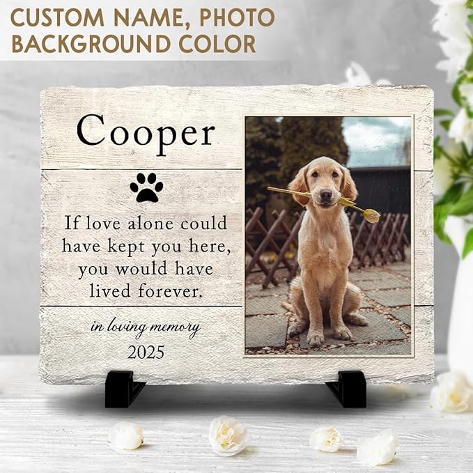 Personalized Memorial Headstone Marker: Honor Your Cat or Dog, Simple Lasting - Image 2