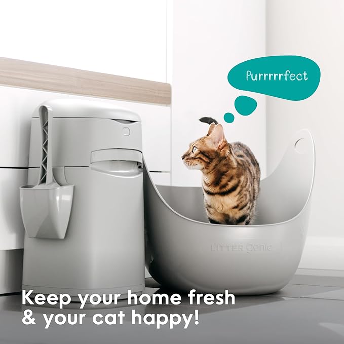 Litter Genie Easy Roll Cat Litter Disposal Pail | Odour Control, Refill Bags & - Image 11
