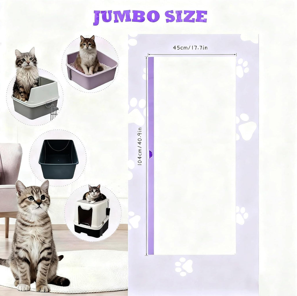 Cat Litter Box Liners,for 24" Cat Pans&Steel Sifting Litter Box