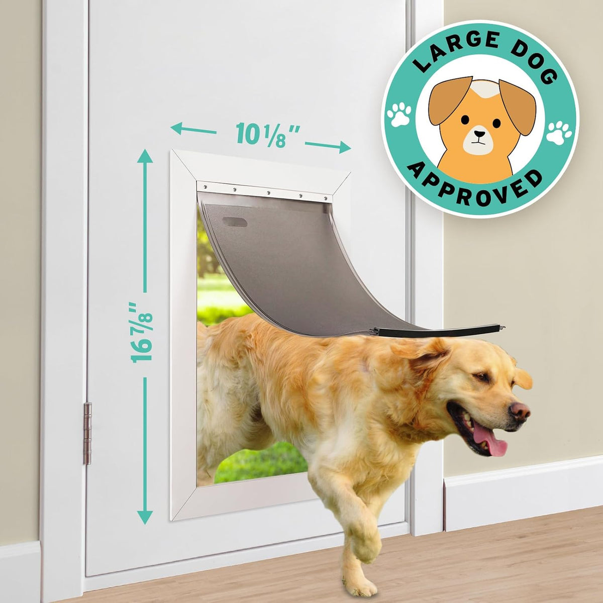 Large Dog Door Replacement Flap Petsafe PVC 16 7/8" x10 1/8" Weatherproof