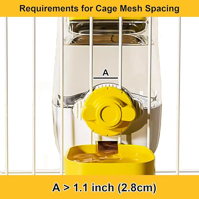 35oz Rabbit Water Bottle, Pet Hanging Automatic Water Dispenser - Image 3