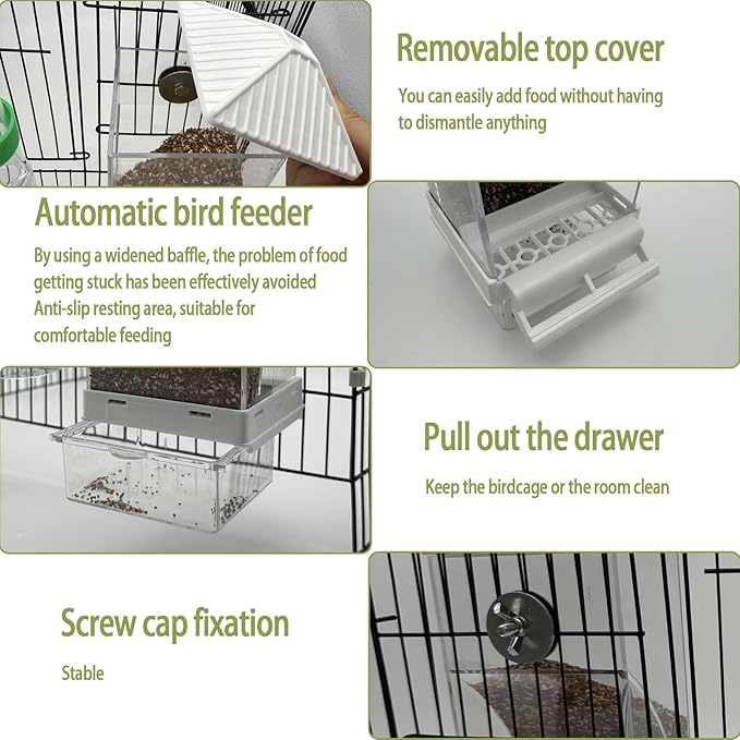 No Mess Bird Feeder Water Dispenser Set, Automatic Bird Feeder - Image 4
