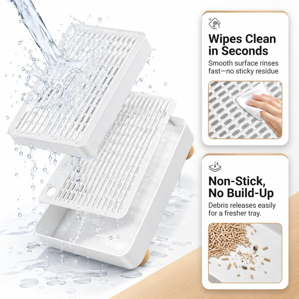 Cat Litter Box Ramp, 2-Step Automatic Litter Box Step Stool