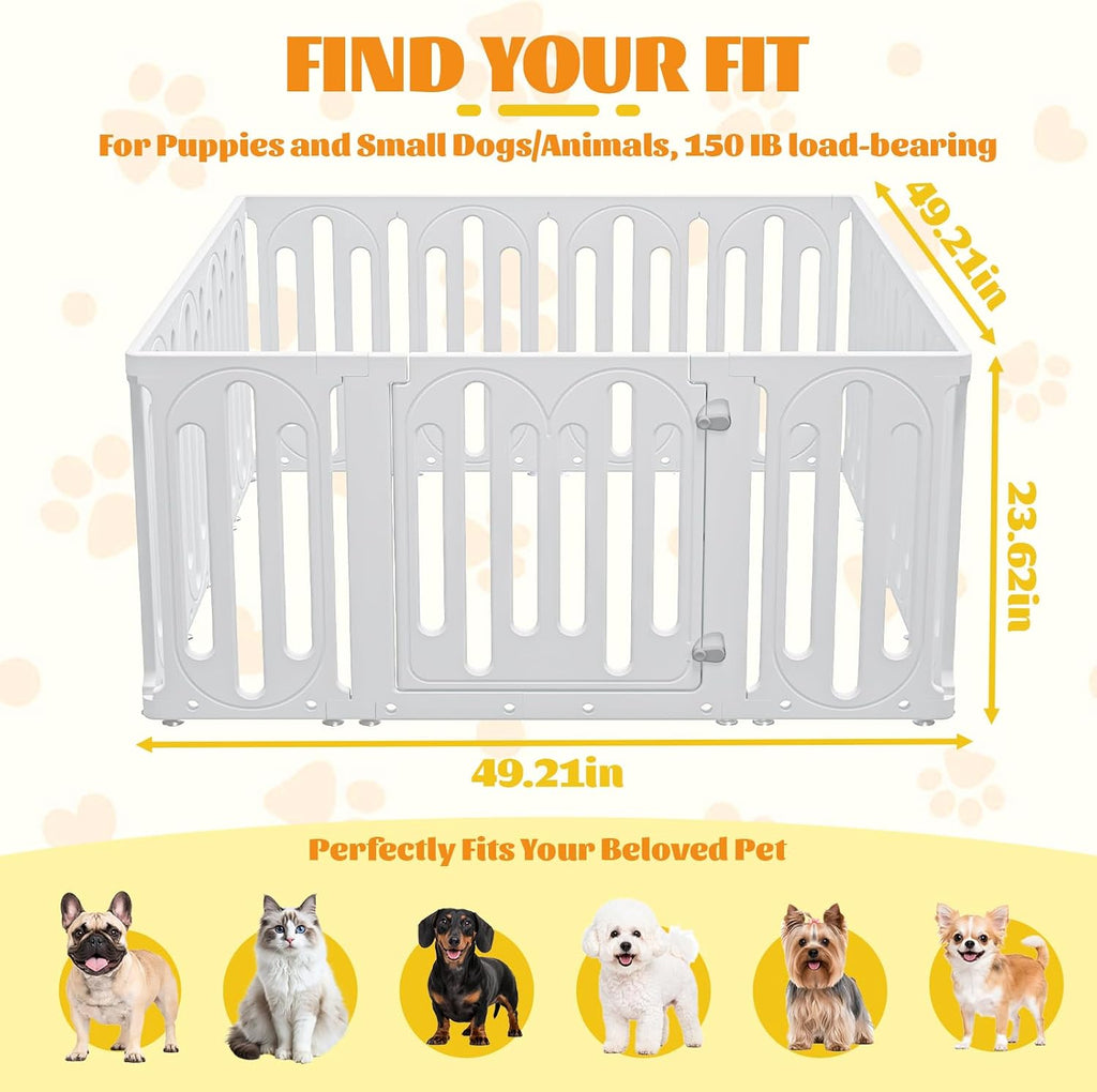 Dog Playpen Indoor for Puppies & Small Dogs, 24 Inch 15 Panel