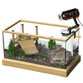 Turtle Aquarium Kit with Basking Platform - Filter and Light for Kids