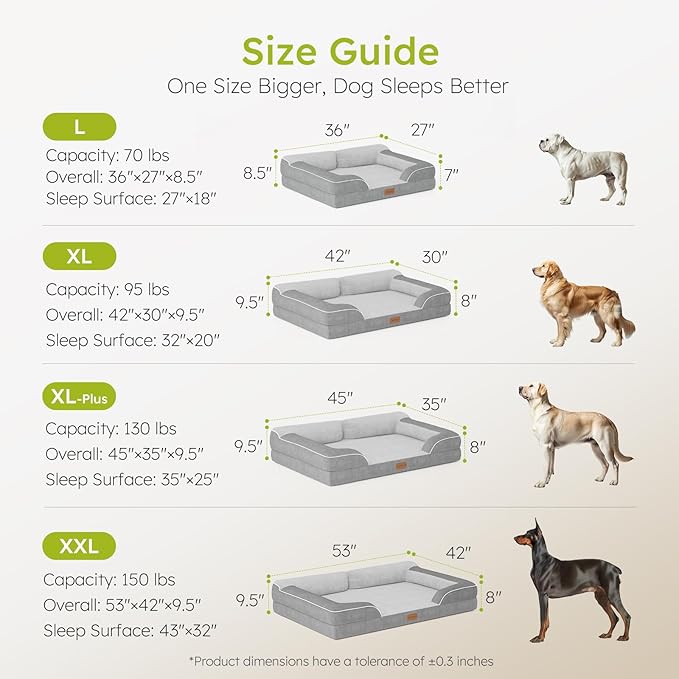 Dog Beds for Large Dogs, Orthopedic Dog Bed - Image 8
