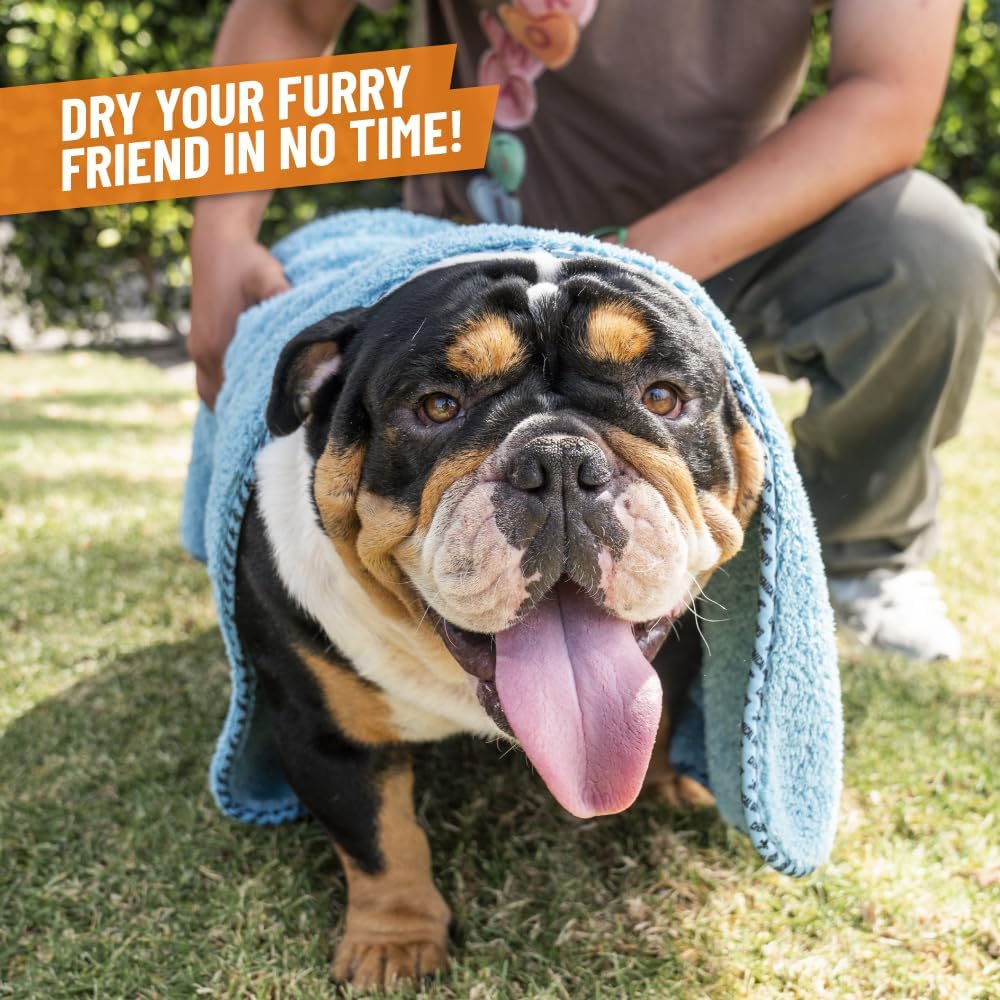 Chemical Guys, Furrocious Super Absorbent Pet Drying Towel, Blue, 25 x 36