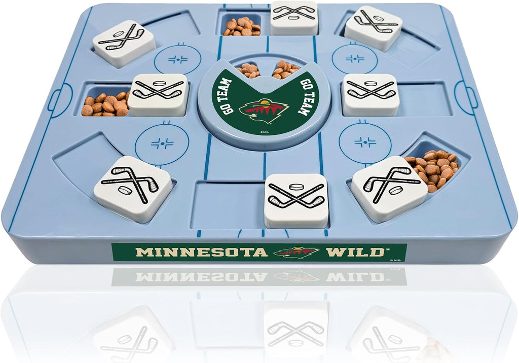 Pets First NHL Minnesota Wild Large Puzzle Toy, New Size, Interactive Dog Treat & Slow Feeding Toy