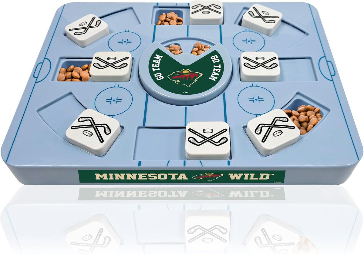 Pets First NHL Minnesota Wild Large Puzzle Toy, New Size, Interactive Dog Treat & Slow Feeding Toy