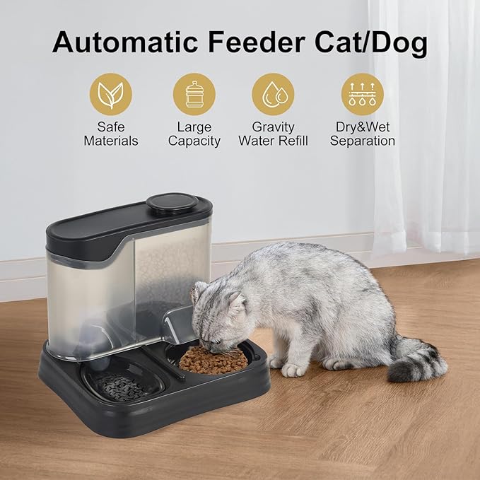 Gravity Pet Feeder and Water Dispenser Set, Automatic Dog Feeder and Dog Water - Image 2