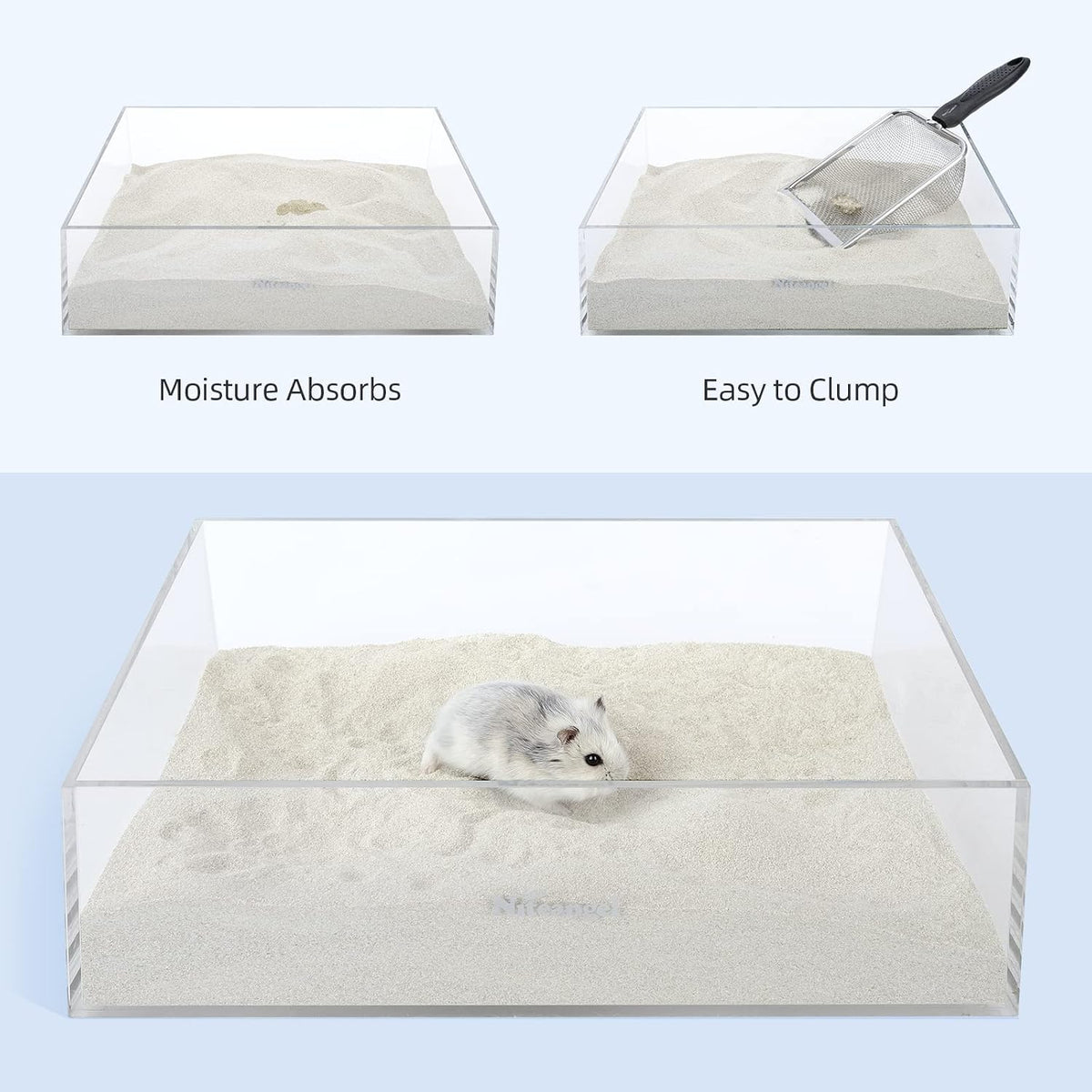 Niteangel Training Litter Potty Sand: 1.4 L x 2 Absorb Odor & No Dust