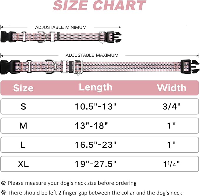 Martingale Dog Collar, Adjustable Nylon Reflective Collar - Image 6
