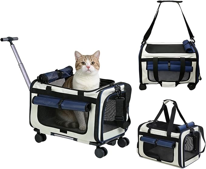 Expandable Pet Carrier with Wheels by Unknown