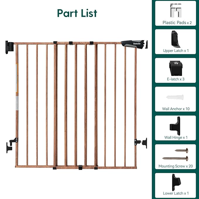 Babelio 34" Extra Tall Baby/Dog Gate - Image 7