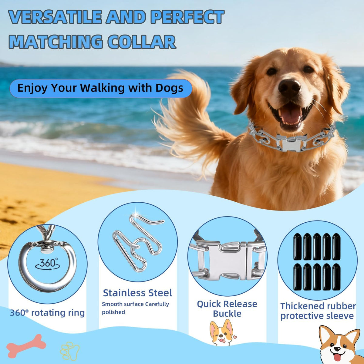 Dog Training Collar for Small Medium Large Dogs