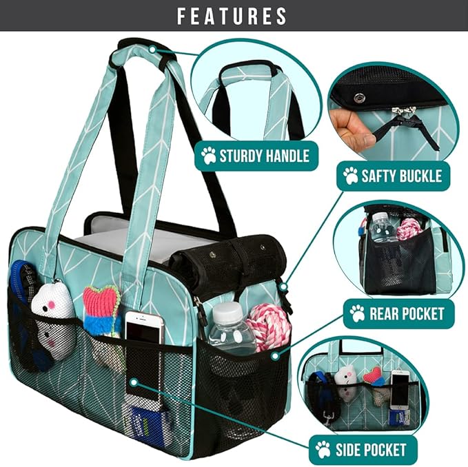 PetAmi Small Dog Purse Carrier, Soft-Sided Pet Carrier Bag - Image 4