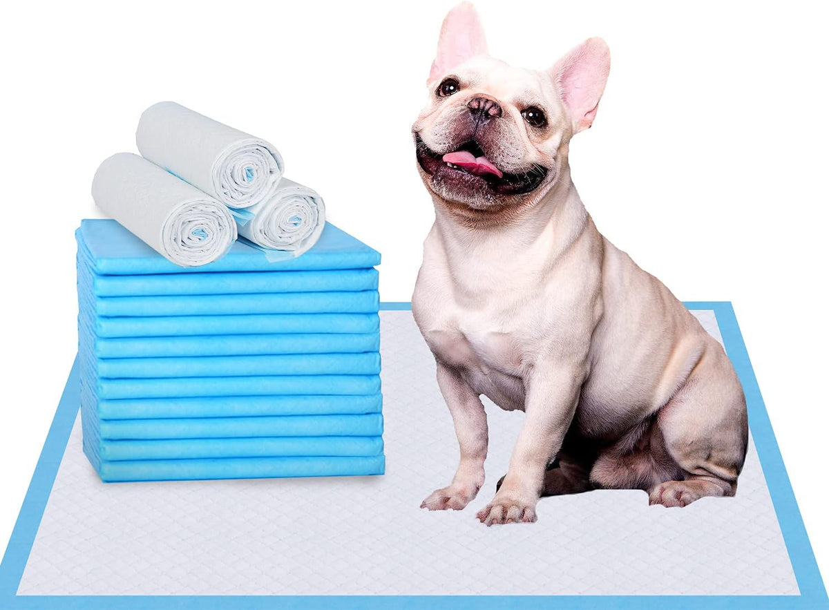 IMMCUTE Dog Puppy Pads 22"*23"-100 Ct & Extra Large Dog Pee Pads 28"*30"-30 Ct